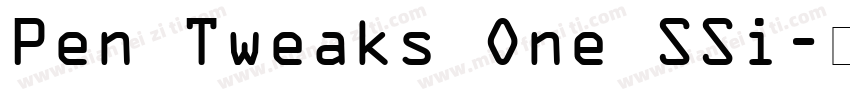 Pen Tweaks One SSi字体转换
